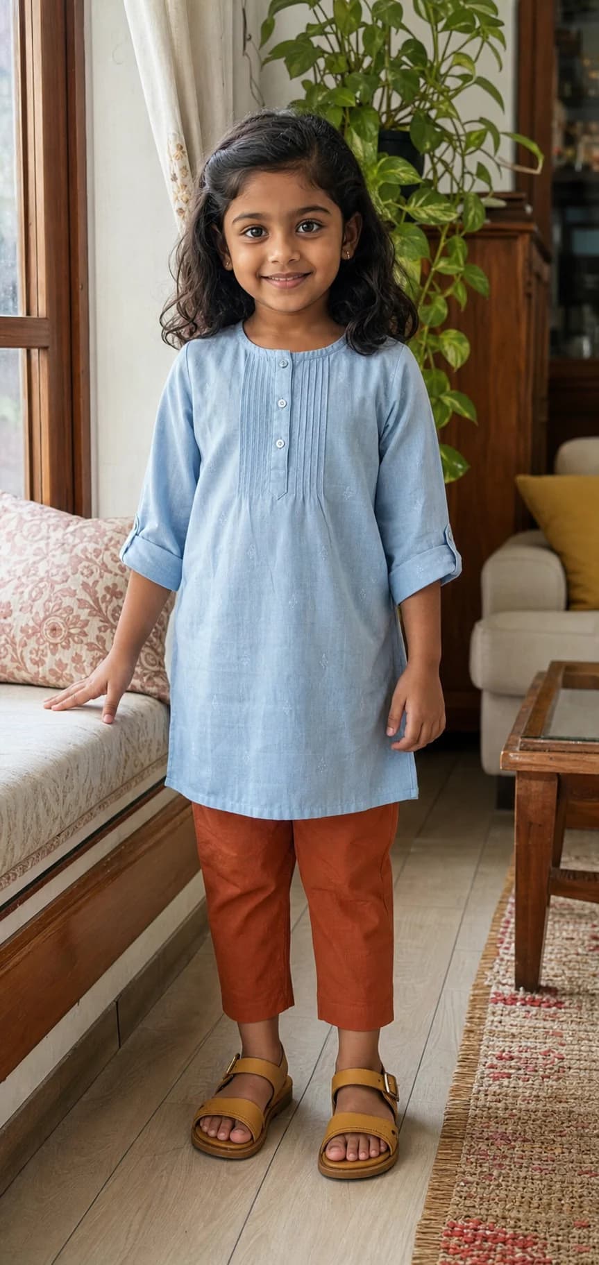 Example full-body source photo for the Child role
